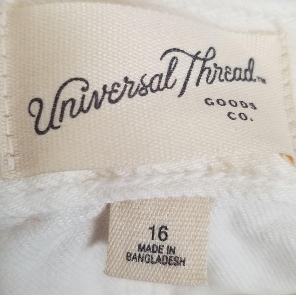 Universal Thread Cream Wide-Leg Jeans — High Rise Flare - Picture 8 of 9